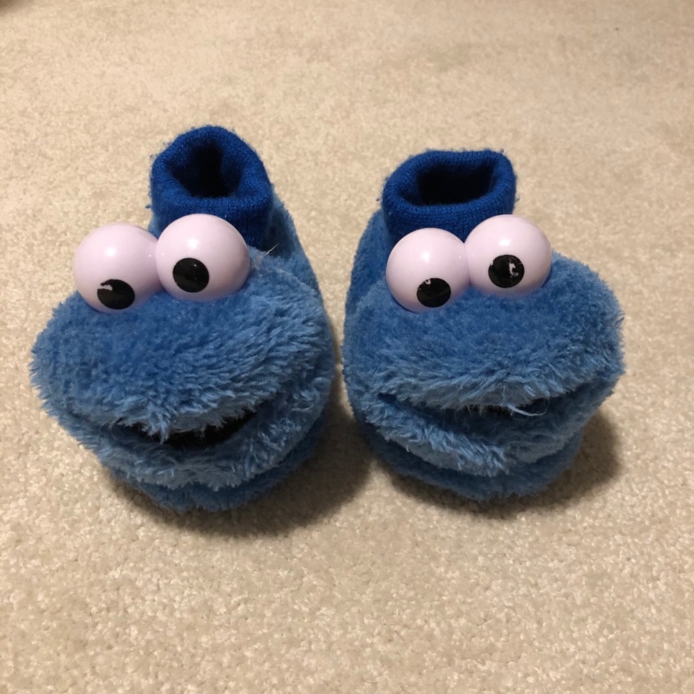Cookie Monster Toddler Slippers